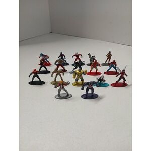 Marvel Nano Metalfigs‎ Jada Toys 17ct Die-Cast Lot - Venom Thanos Spider-Man